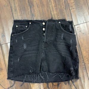 Black mini skirt from Urban Outfitters
